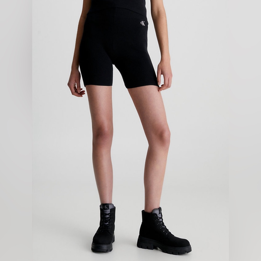 Calvin Klein black bike shorts